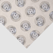 Havanese Puppy Malerei Sable Original Haustier Hun Seidenpapier (Ausschnitt)