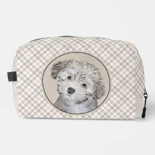 Havanese Puppy Malerei Sable Original Haustier Hun Waschbeutel