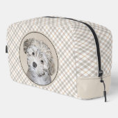 Havanese Puppy Malerei Sable Original Haustier Hun Waschbeutel (Rechte Ecke)