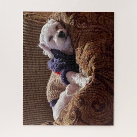 Havanese Puppy Napping - Jigsaw Puzzle (Vertikal)