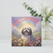 Havanese Rainbow Bridge Individuelle Name Dog Beil (Stehend Vorderseite)
