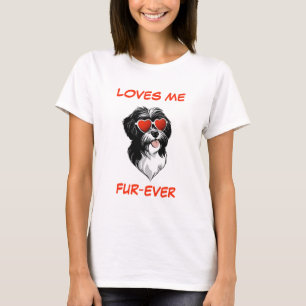 Havanese Red Heart Heart Shaped Sonnenbrille T-Shirt