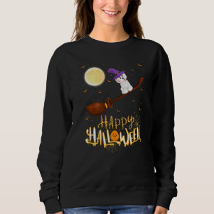 Havanese Reitende Hexe mit Schrotflinte Havanese H Sweatshirt