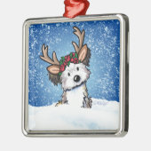 Havanese Rentier Metal Ornament (Links)