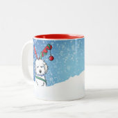 Havanese Rentier Weihnachtsfeier Tasse (Vorderseite Links)