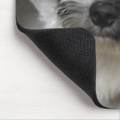 Havanese Rettungs-Welpe Schwarzweiss Mousepad (Ecke)