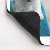 Havanese Rettungs-Welpen-Schwarz-weißes Grau Mousepad (Ecke)