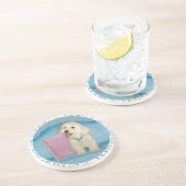 Havanese Sandstone Drink Untersetzer (Seite)