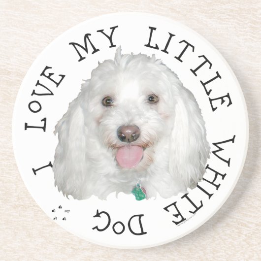Havanese Sandstone Drink Untersetzer (Vorne)