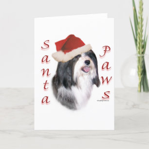 Havanese Santa Paws Feiertagskarte