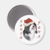 Havanese Santa Paws Magnet (Vorderseite/Rückseite)