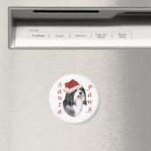 Havanese Santa Paws Magnet (In Situ (Geschirrspüler))