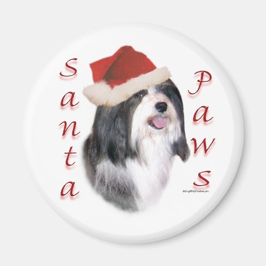 Havanese Santa Paws Magnet (Vorne)