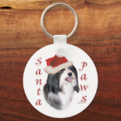 Havanese Santa Paws Schlüsselanhänger (Rückseite)