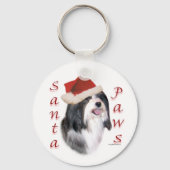 Havanese Santa Paws Schlüsselanhänger (Rückseite)