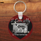 Havanese Schlüsselanhänger (Vorderseite)