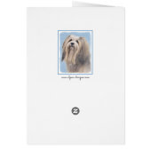 Havanese (Silber) Malerei - Niedliche Original Hun (Hinten)