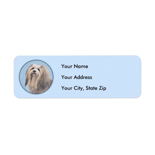 Havanese (Silber) Malerei - Niedliche Original Hun (Vorne)