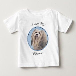 Havanese (Silber) Malerei - Niedliche Original Hun Baby T-shirt
