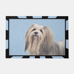 Havanese (Silber) Malerei - Niedliche Original Hun Fußmatte