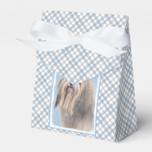 Havanese (Silber) Malerei - Niedliche Original Hun Geschenkschachtel