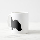 havanese Silhouette Kaffeetasse (Vorderseite Links)