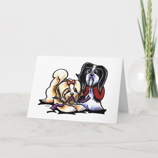 Havanese Spielkameraden Karte (Vorderseite)