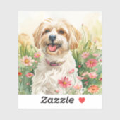 Havanese Sticker - Aquarell Dog Decal (Blatt)