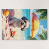 Havanese Strand Relax Szene Puzzle (Horizontal)