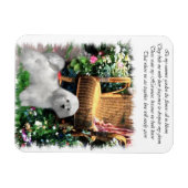 Havanese Summer Garden Magnet (Horizontal)