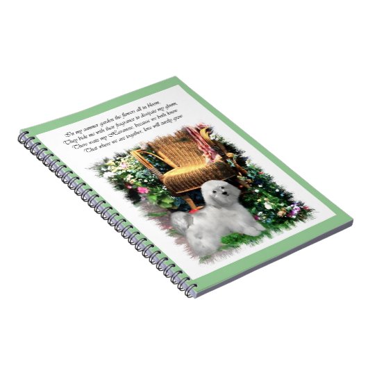 Havanese Summer Garden Notizblock (Rechte Seite)