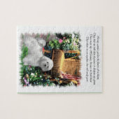 Havanese Summer Garden Puzzle (Horizontal)