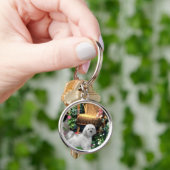 Havanese Summer Garden Schlüsselanhänger (Hand)