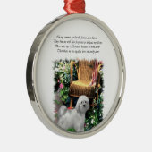 Havanese Summer Garden Silbernes Ornament (Rechts)
