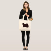 Havanese Taschen-Tasche Jumbo Stoffbeutel (Vorderseite (Model))
