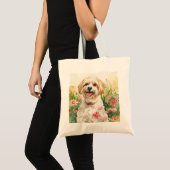 Havanese Tote Bag - Aquarell Leinwand Tragetasche (Vorderseite (Produkt))