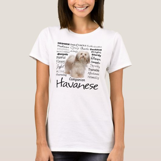 Havanese Traits T - Shirt (Vorderseite)