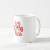 Havanese Valentinstag Dog Liebe Paw Kaffeetasse (VorderseiteRechts)