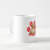 Havanese Valentinstag Dog Liebe Paw Kaffeetasse (Vorderseite Links)