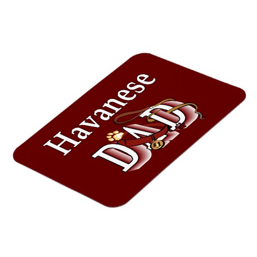 Havanese VATER Magnet (Linke Seite)