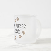 Havanese Vater Mattglastasse (VorderseiteRechts)