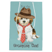 Havanese Vater Mittlere Geschenktüte (Rückseite)