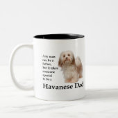 Havanese Vater-Tasse Zweifarbige Tasse (Links)