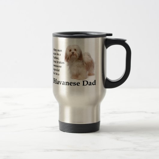 Havanese Vater Travel Mug Reisebecher (Rechts)