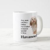 Havanese Vater-Tunnel-bohrwagenTasse Jumbo-Tasse (Vorderseite Rechts)