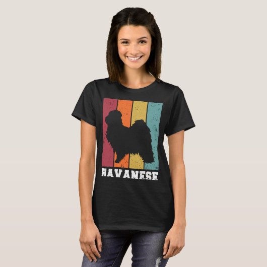 Havanese Vintage  2 T-Shirt (Vorne ganz)
