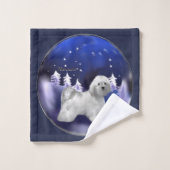 Havanese Weihnachten Badhandtuch Set (Waschlappen)