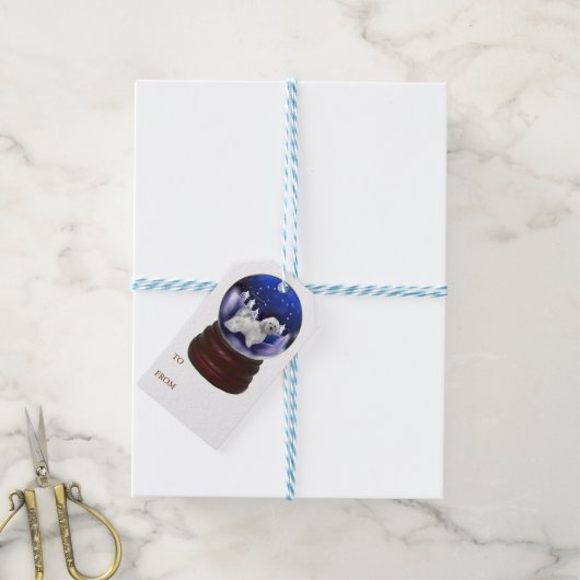 Havanese Weihnachten Geschenkanhänger (Mit Garn)