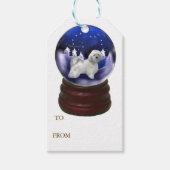 Havanese Weihnachten Geschenkanhänger (Vorderseite)