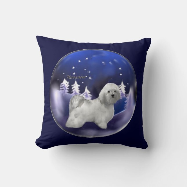Havanese Weihnachten Kissen (Vorderseite)
